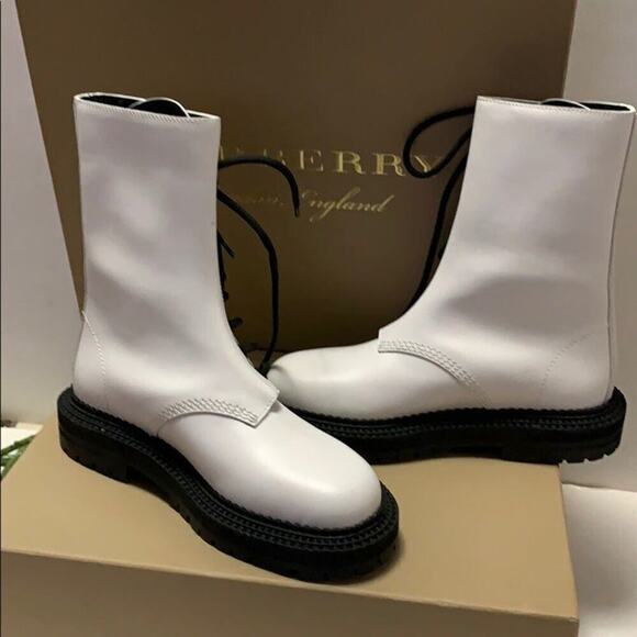 NWT BURBERRY LONDON MILITARY BOOTS‎ SIZE 6 - Picture 7 of 8